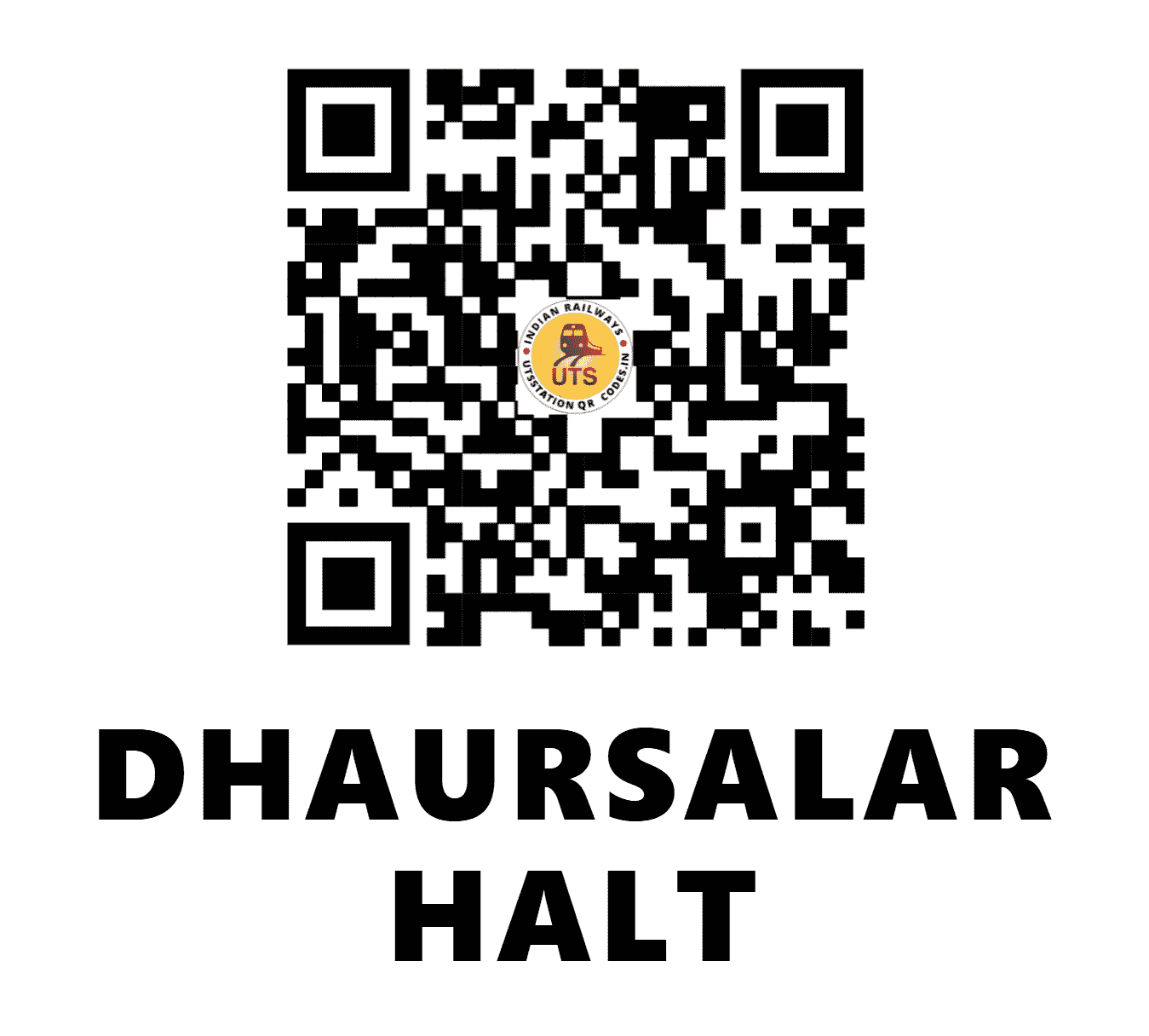 UTS QR Code for DHAURSALAR HALT - DUO - NE (UTTAR PRADESH)